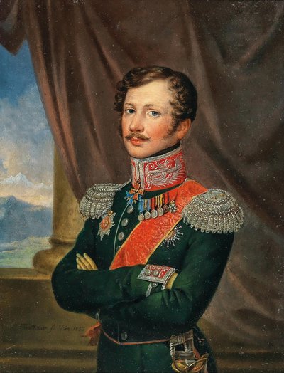Portret van luitenant-generaal Paul Andreas Edler von Rennenkampff door Leopold Fertbauer
