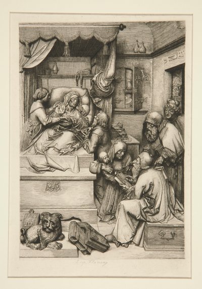 De dood van de Maagd door Leopold Flameng