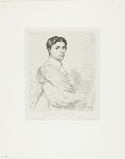Ingres op Vierentwintigjarige Leeftijd door Leopold Flameng
