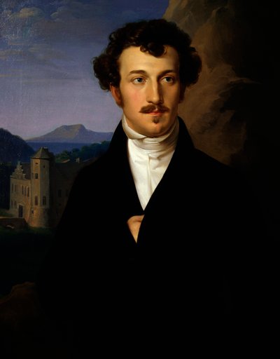 Portret van Franz Von Schober door Leopold Kupelwieser