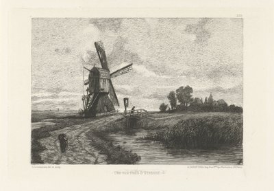 Gezicht op het platteland in de omgeving van Utrecht door Leopold Lowenstam