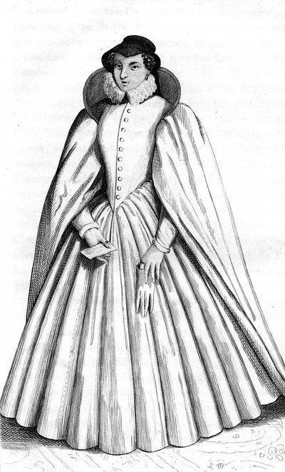 Caterina de Medici, Franse vintage kleding XVI eeuw Henri koninkrijk II, Koning van Frankrijk door Leopold Massard