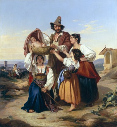 Italiaanse herder door Leopold Pollak
