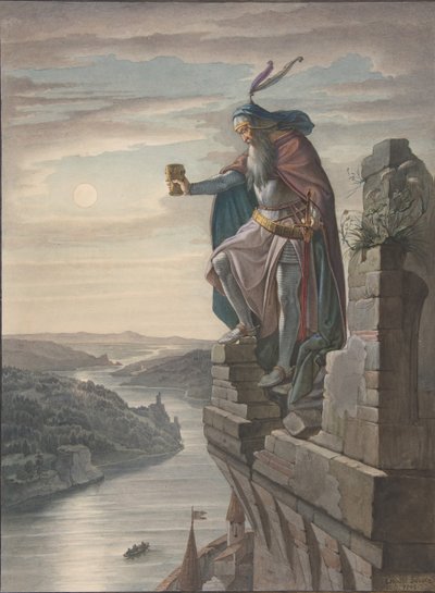 Illustratie voor Goethe, 1842 door Leopold Schulz