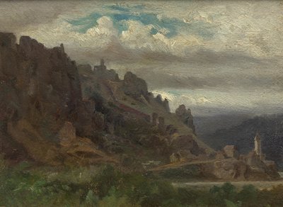 Uitzicht vanuit Dürnstein door Leopold Till
