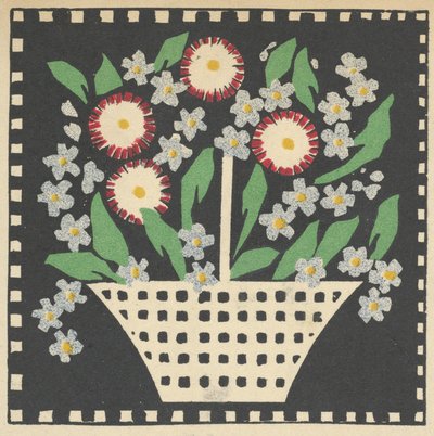 Mand met bloemen door Leopoldine Kolbe