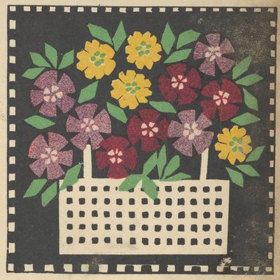 Mand met bloemen, 1907 door Leopoldine Kolbe