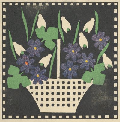 Mand met Bloemen door Leopoldine Kolbe