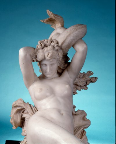 Galatea rijdend op een dolfijn, ca. 1880 (detail) door Leopoldo Ansiglione