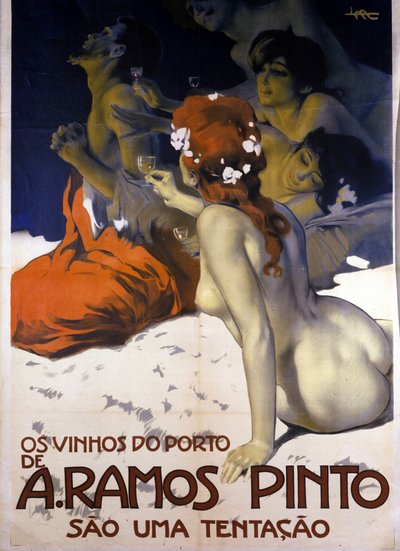 Reclame voor Portugese wijnen. Poster door Leopoldo Metlicovitz, ca. 1915 door Leopoldo Metlicovitz