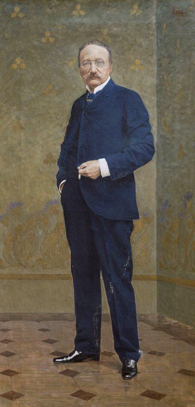Portret van Arrigo Boito door Leopoldo Metlicovitz