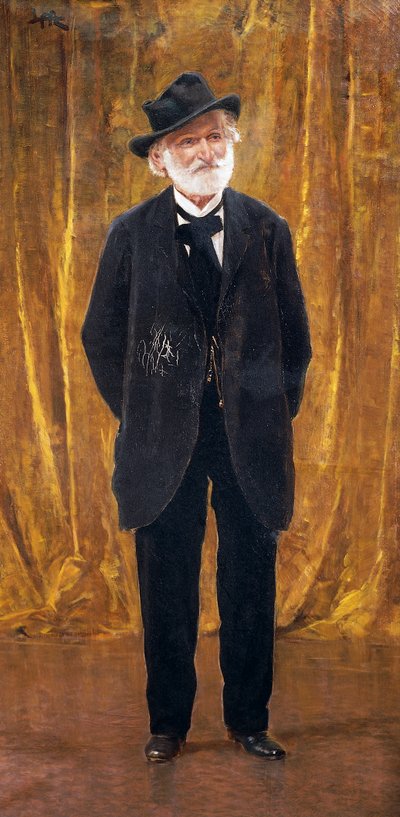Portret van Giuseppe Verdi door Leopoldo Metlicovitz