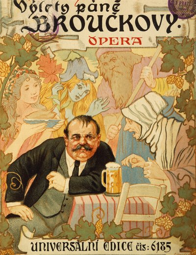 Titelpagina van Vylety pane Brouckovy door Leos Janacek door Leos Janacek
