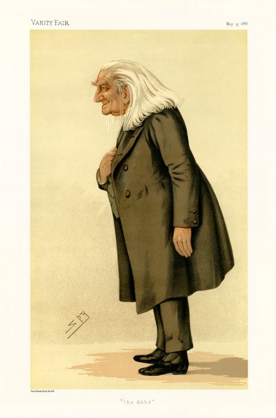 Franz Liszt - portret staand door Leslie Matthew (1851 1922) Ward