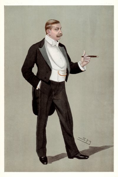 Een Duitse Attaché, Baron Hermann von Eckardstein, Duitse diplomaat, 1898 door Leslie Matthew Ward