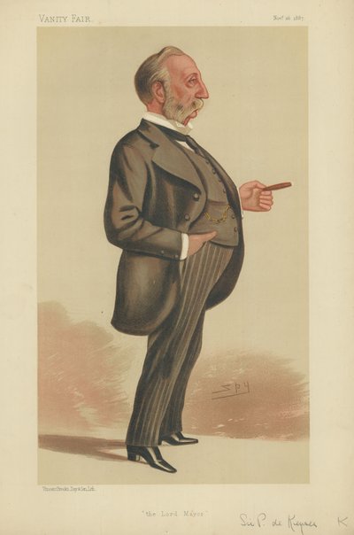 Wethouder De Eerwaarde Polydore de Keyser door Leslie Matthew Ward
