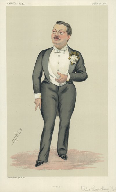 Alexander Grantham Yorke, Alick, 20 augustus 1881, Vanity Fair cartoon door Leslie Matthew Ward