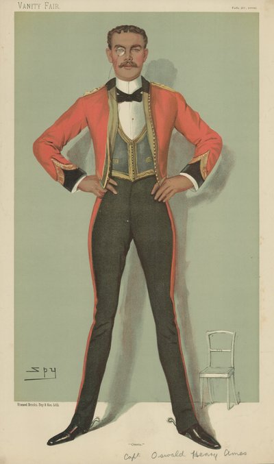 Kapitein Oswald Henry Ames door Leslie Matthew Ward