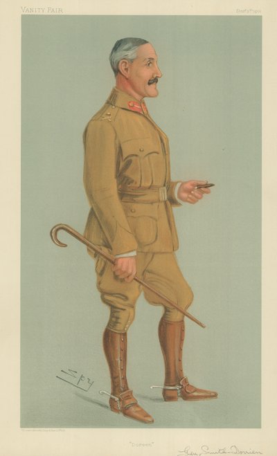 Generaal H L Smith-Dorien, Doreen, 5 december 1901 (Vanity Fair cartoon) door Leslie Matthew Ward
