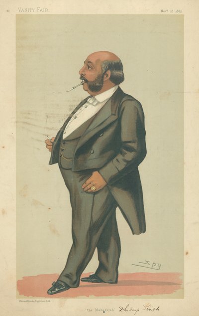 HH De Maharadja Duleep Singh GCSI, De Maharadja, 18 november 1882, Vanity Fair cartoon door Leslie Matthew Ward