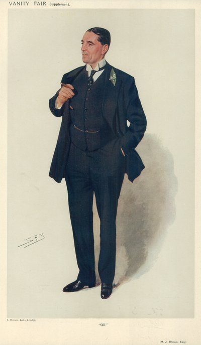 H J Brown door Leslie Matthew Ward