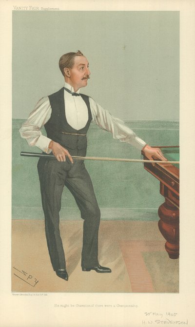 Harry W Stevenson, Hij zou kampioen kunnen zijn als er een kampioenschap was, 25 mei 1905, Vanity Fair cartoon door Leslie Matthew Ward