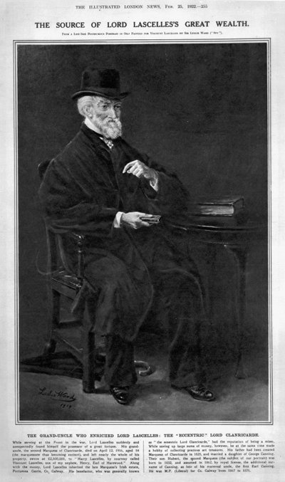 Hubert George de Burgh-Canning, 2e Markies van Clanricarde, 1919 door Leslie Matthew Ward