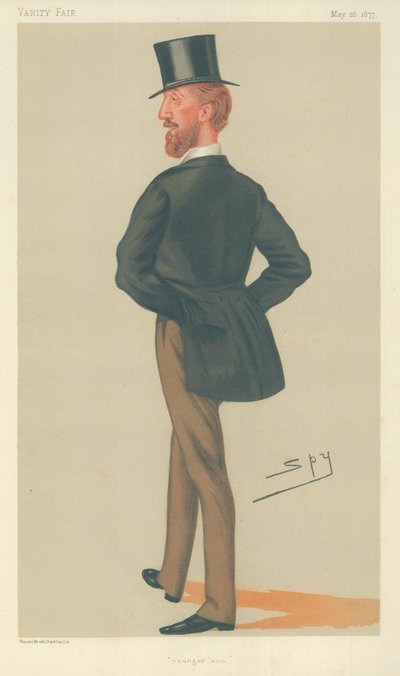 Lord Henry F Thynne, jongste zoon, 26 mei 1877, Vanity Fair cartoon door Leslie Matthew Ward
