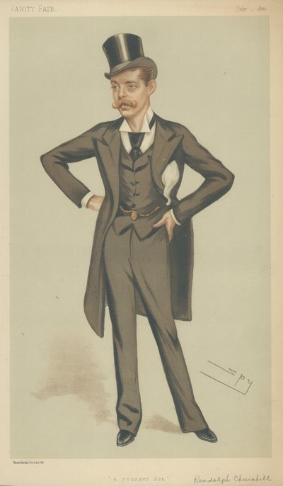 Lord Randolph Churchill door Leslie Matthew Ward