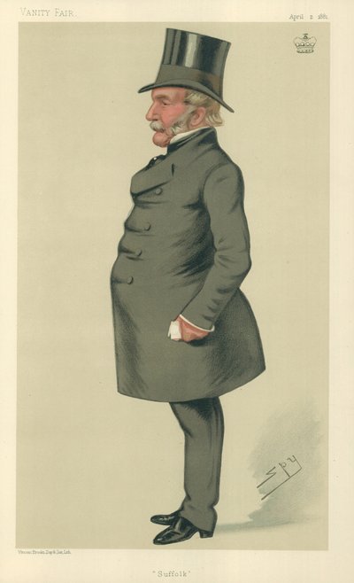 Lord Waveney, Suffolk, 2 april 1881, Vanity Fair cartoon door Leslie Matthew Ward