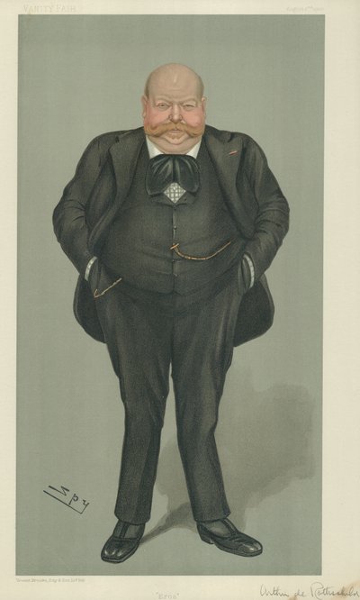 De Heer Arthur de Rothschild door Leslie Matthew Ward
