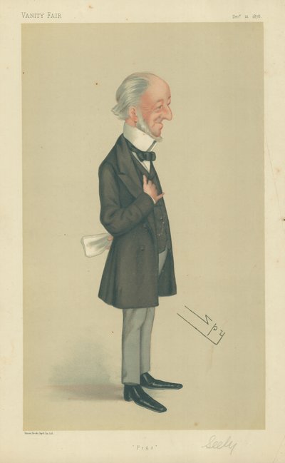 Mr Charles Seely, Varkens, 21 december 1878, Vanity Fair cartoon door Leslie Matthew Ward