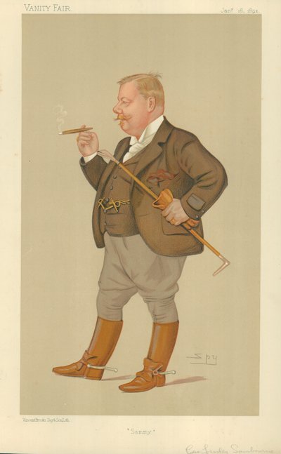 Mr Edward Linley Sambourne, Sammy, 16 januari 1892, Vanity Fair cartoon door Leslie Matthew Ward