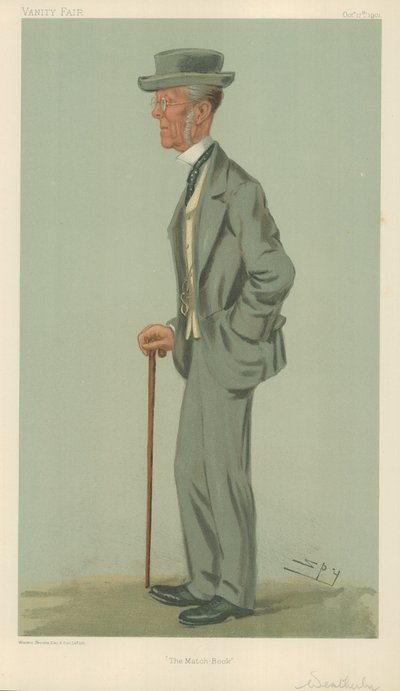 Mr Edward Weatherby, Het wedstrijdboek, 17 oktober 1901, Vanity Fair cartoon door Leslie Matthew Ward