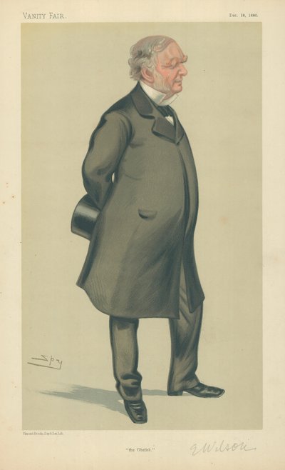 Mr Erasmus Wilson, De Obelisk, 18 december 1880, Vanity Fair cartoon door Leslie Matthew Ward
