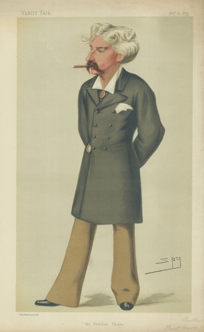 Mr Francis Bret Harte door Leslie Matthew Ward