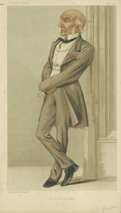 Mr William Ewart Gladstone door Leslie Matthew Ward