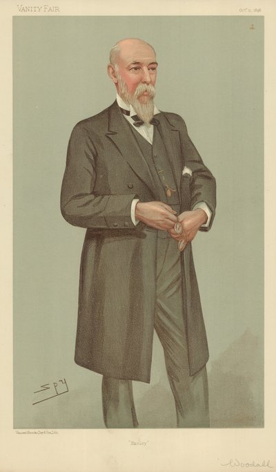 Mr William Woodall, Hanley, 15 oktober 1896, Vanity Fair cartoon door Leslie Matthew Ward