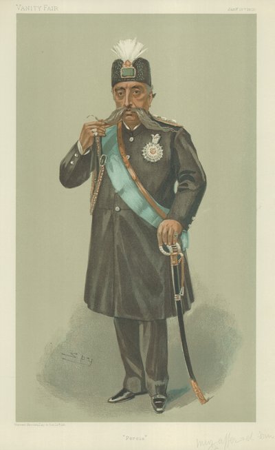 Muzaffer-Ed-Din, De Shah van Perzië door Leslie Matthew Ward