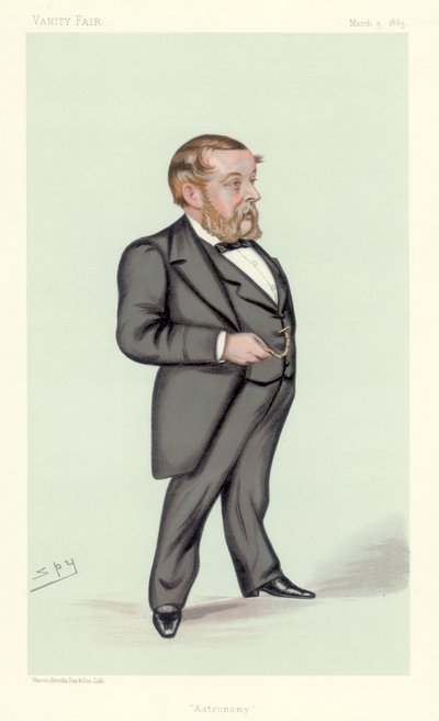 Richard Anthony Proctor, Engelse astronoom, wiskundige en populair-wetenschappelijk schrijver, 1883 door Leslie Matthew Ward