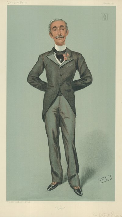 Sir Albert Edward Sassoon, Hyde, 1 februari 1900, Vanity Fair cartoon door Leslie Matthew Ward