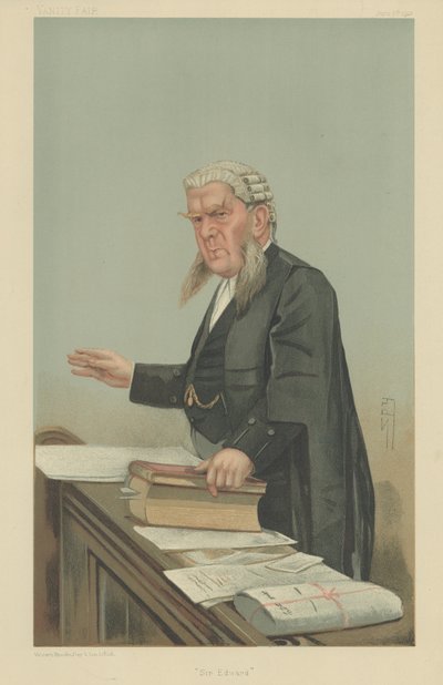 Sir Edward George Clarke door Leslie Matthew Ward