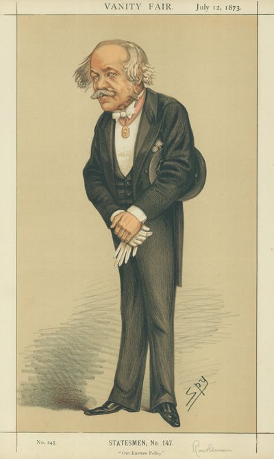Sir Henry Creswicke Rawlinson, Ons Oosterse Beleid, 12 juli 1873, Vanity Fair cartoon door Leslie Matthew Ward