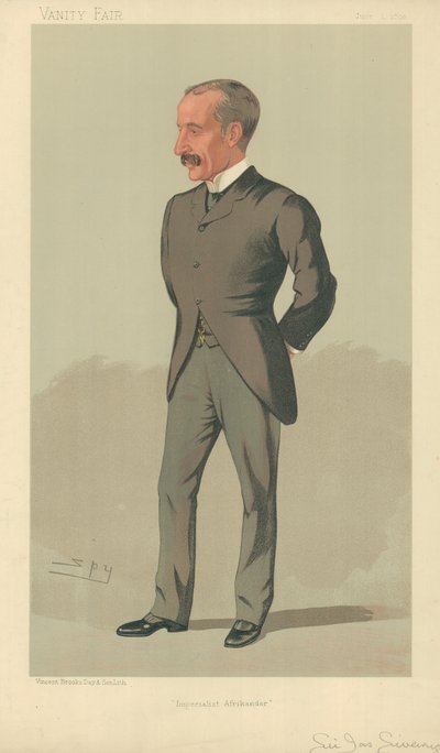 Sir James Sivewright, Imperialist Afrikander, 1 juni 1893, Vanity Fair cartoon door Leslie Matthew Ward