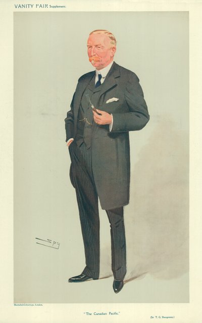 Sir Thomas Shaugnessy, The Canadian Pacific, 26 augustus 1908, Vanity Fair cartoon door Leslie Matthew Ward