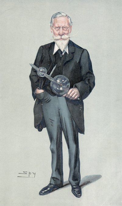Sir William Crookes, Engelse natuurkundige en chemicus, ca. 1900s door Leslie Matthew Ward