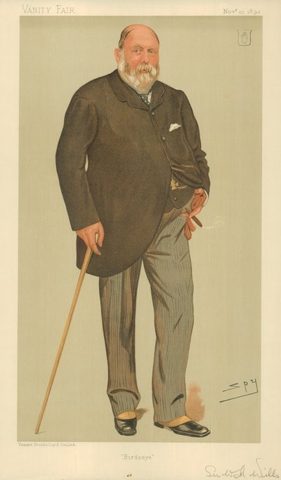 Sir William Henry Wills, Birdseye, 23 november 1893, Vanity Fair cartoon door Leslie Matthew Ward