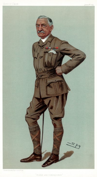 Soldaat en Correspondent, Kolonel Francis William Rhodes DSO, 1899 door Leslie Matthew Ward