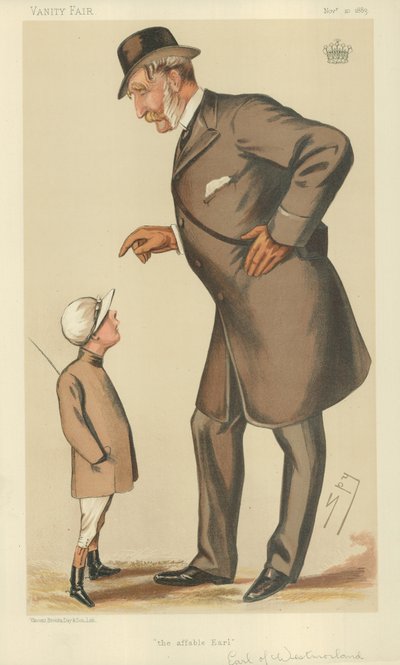 De Graaf van Westmoreland, De beminnelijke Graaf, 10 november 1883, Vanity Fair cartoon door Leslie Matthew Ward
