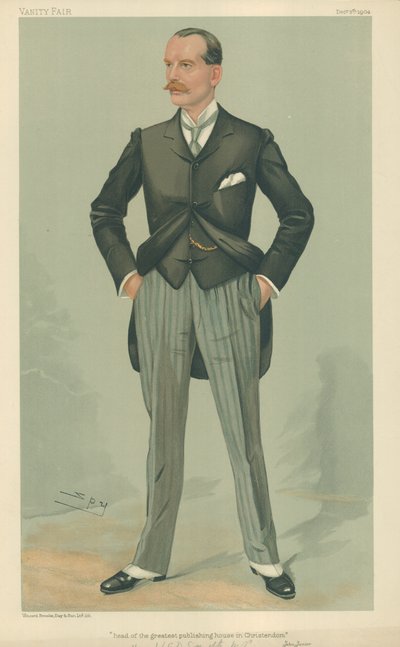 De Eerwaarde W F D Smith, Hoofd van het grootste uitgevershuis in de Christelijke wereld, 8 december 1904, Vanity Fair cartoon door Leslie Matthew Ward